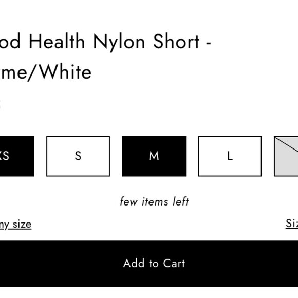 Sporty and rich Good Health Nylon Short - Thyme/White size medium NWT - Picture 6 of 6